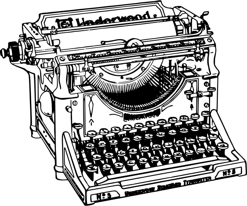 Clip Art old typewriter
