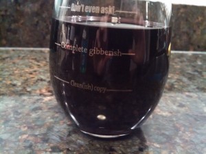 ACES wine glass