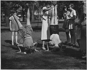 standing on head