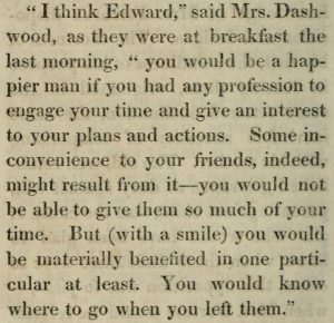 Sense and Sensibility, snippet from page 238 in the first edition