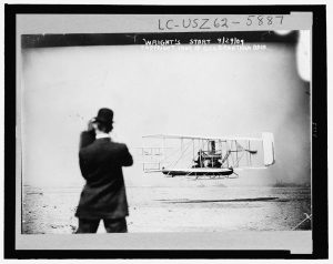 Wilbur Wright over New York Harbor, 1909