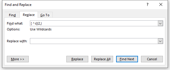 Find and Replace with Wildcards in Microsoft Word