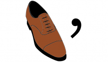 Oxford shoe and comma